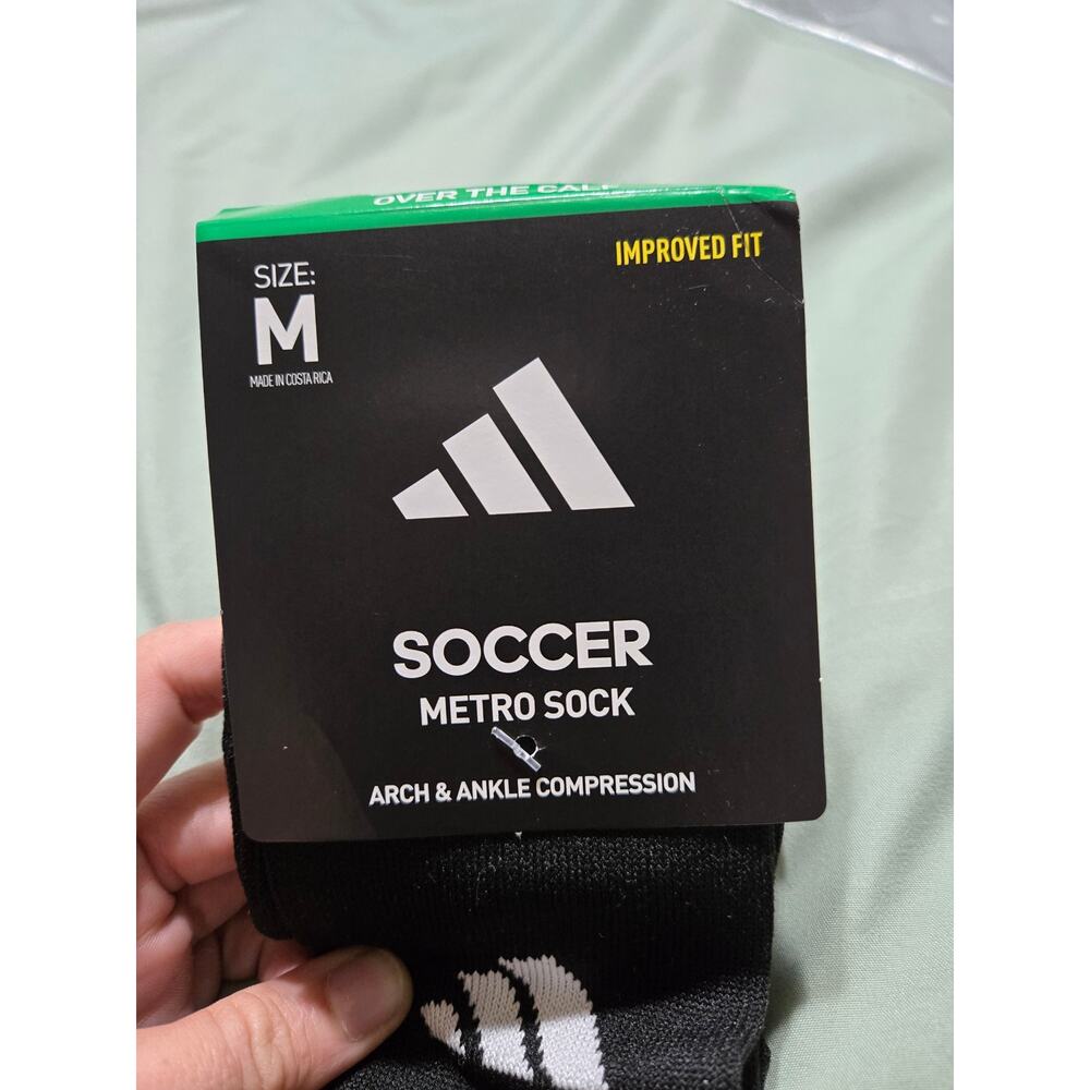 Adidas medium adult black compression soccer socks new with tags - Picture 2 of 4